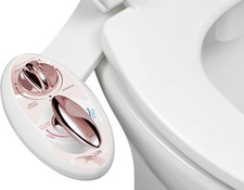 NEO 320 Non-Electric Toilet Bidet Attachment with Warm Water  Dual Nozzle