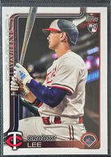 Topps 2025 Complete Set Brooks Lee Rookie #317 Minnesota Twins Baseball Card. rookie card picture