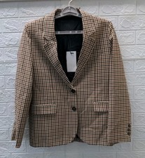New Zara Women's Plaid Check Blazer Size M
