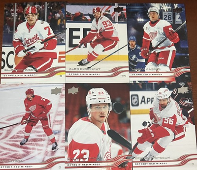 #ad Detroit Red Wings 2025 26 UD Series 2 Team Set 6 Cards $3.49