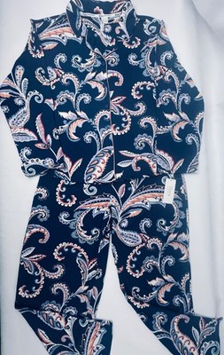 Women s Flora Nikrooz Pajama Pant PJ Sleep set Navy Blue paisley Sm Md Lg XL $68