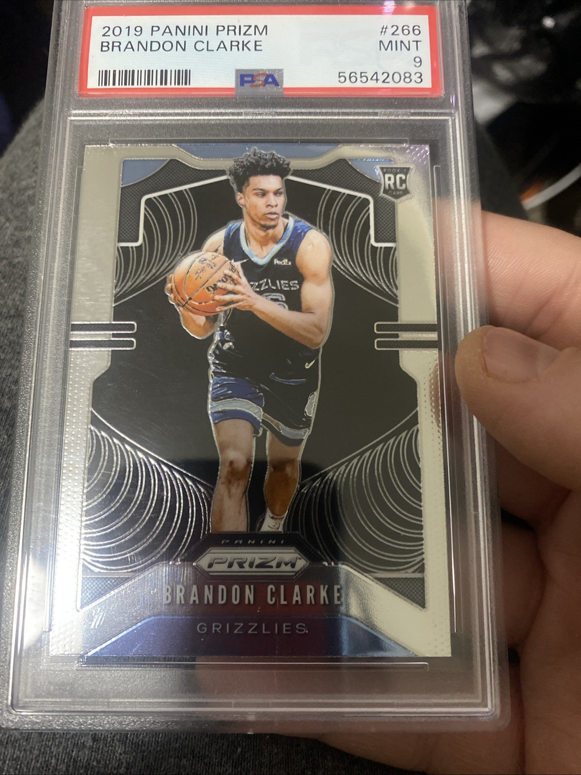 2019-20 Panini Prizm - Rookie Brandon Clarke #266 White Sparkle Prizm (RC)