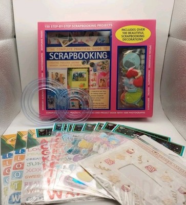 Scrapbooking Lot NEW   256 Page Techniques Book - 13 Sticker Sets - Circle Tools