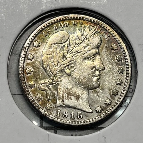 1915 S Silver Barber Quarter Coin Collection XF+