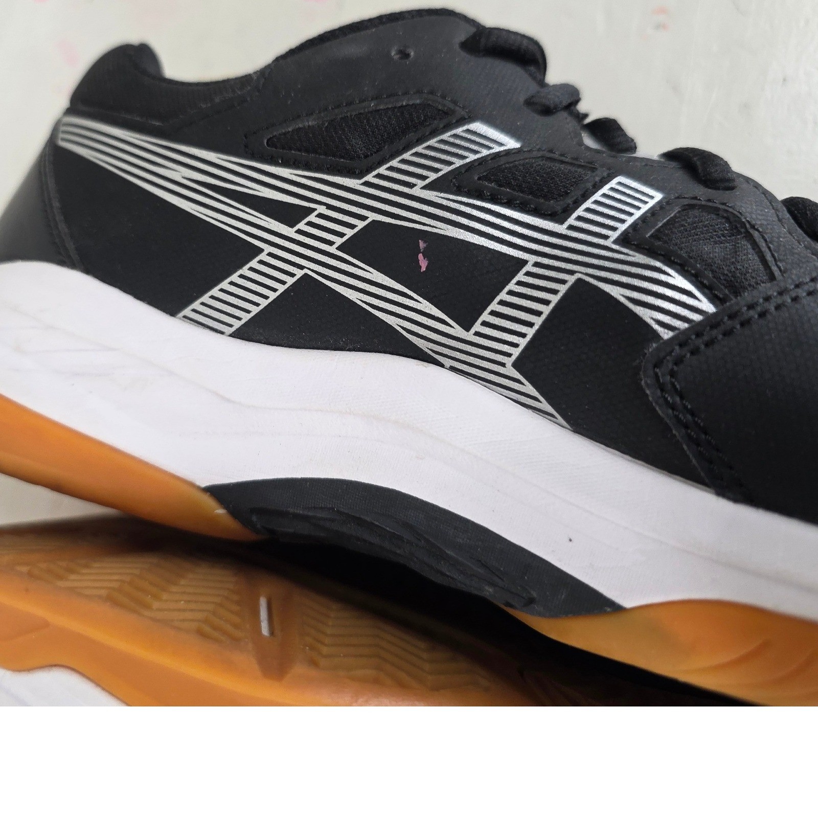 Asics Gel-Renma Mens 9.5 Black White Gum Pickleball Court Shoes 1071A068 thumbnail 10