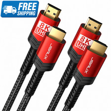 8K HDMI 2.1 Cable 2 Pack 6ft 48Gbps Ultra High Speed Cord Switch 2 PS5 FREE SHIP