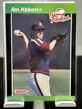 1989 Donruss The Rookies - #16 - Jim Abbott - California Angels