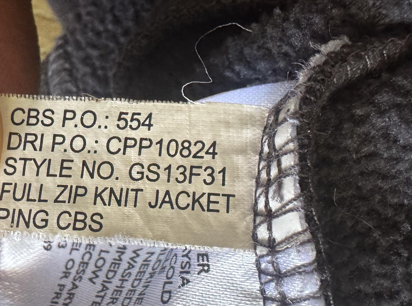 Ping Performance Golfsmith Full Zip Jacket Men's Large Golf Pockets Gray