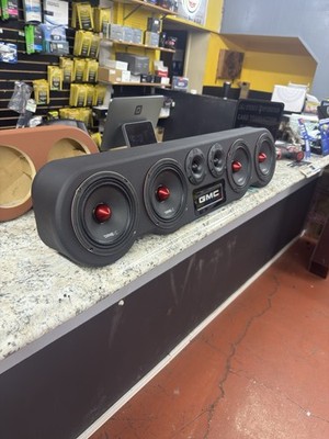 Universal Speaker Panel 4x6.5 Wood and Fabric Roof Rack Includes Speakers Black