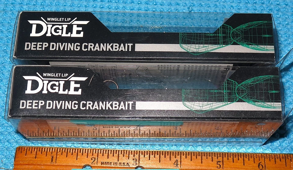 Lote de dos (2) señuelos labiales JACKALL DIGLE WINGLET NUEVOS 478 Foto 2 de 4