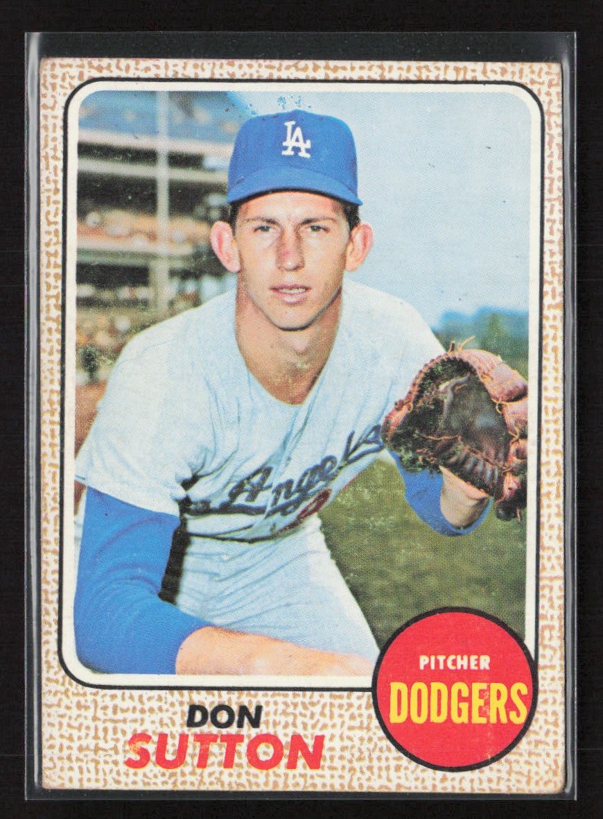 1968 Topps #103 Don Sutton - VG/EX Set Break!
