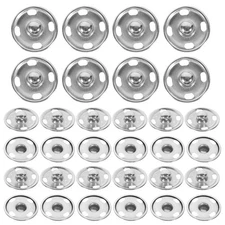 50 Sets Sewing on Snaps Button for Clothing Metal Fastener Kit Buttons Clothes