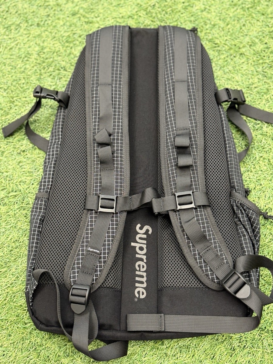Supreme SS24 Black Backpack with 3M Reflective Material and  display picture 3