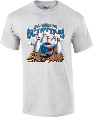 Strike Force Bowling Ball Pin Bowler T-Shirt