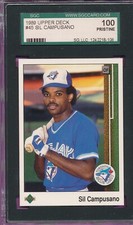 SGC 100 PRISTINE 1989 UPPER DECK 45 SIL CAMPUSANO GRADED 10 GEM MINT+ READ TPHLC