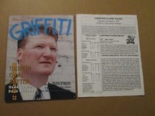 IHL Grand Rapids Griffins Griffiti Vintage 1996-97 Team Logo Hockey Program