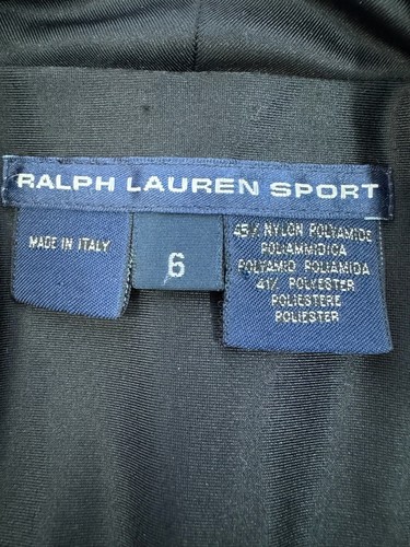 Ralph Lauren Sport Womens Black Zip Front Sleeveless Ski Jumpsuit Snowsuit Sz 6 - Picture 7 of 9