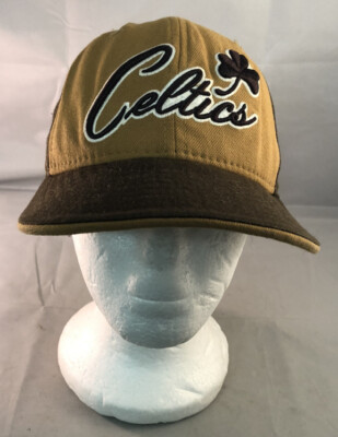 Vintage Boston Celtics Hardwood Classics Red Brown Fitted Cap Size Men’s 7 Celtics  main image 3