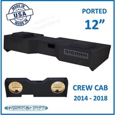 2014-2018 Gmc Sierra Crew-Cab Truck 12" Dual Ported Sub Box Subwoofer Enclosure