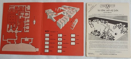 Module R1 To The Aid of Falx,  AD&D, TSR RPG, 1982 - Picture 2 of 11