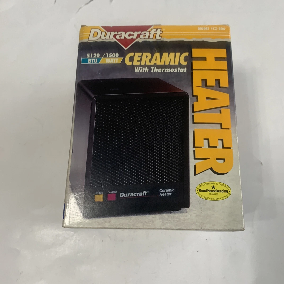 Vintage Duracraft CZ-306 Portable Ceramic Air Space Heater 1500W Tested  Works | eBay