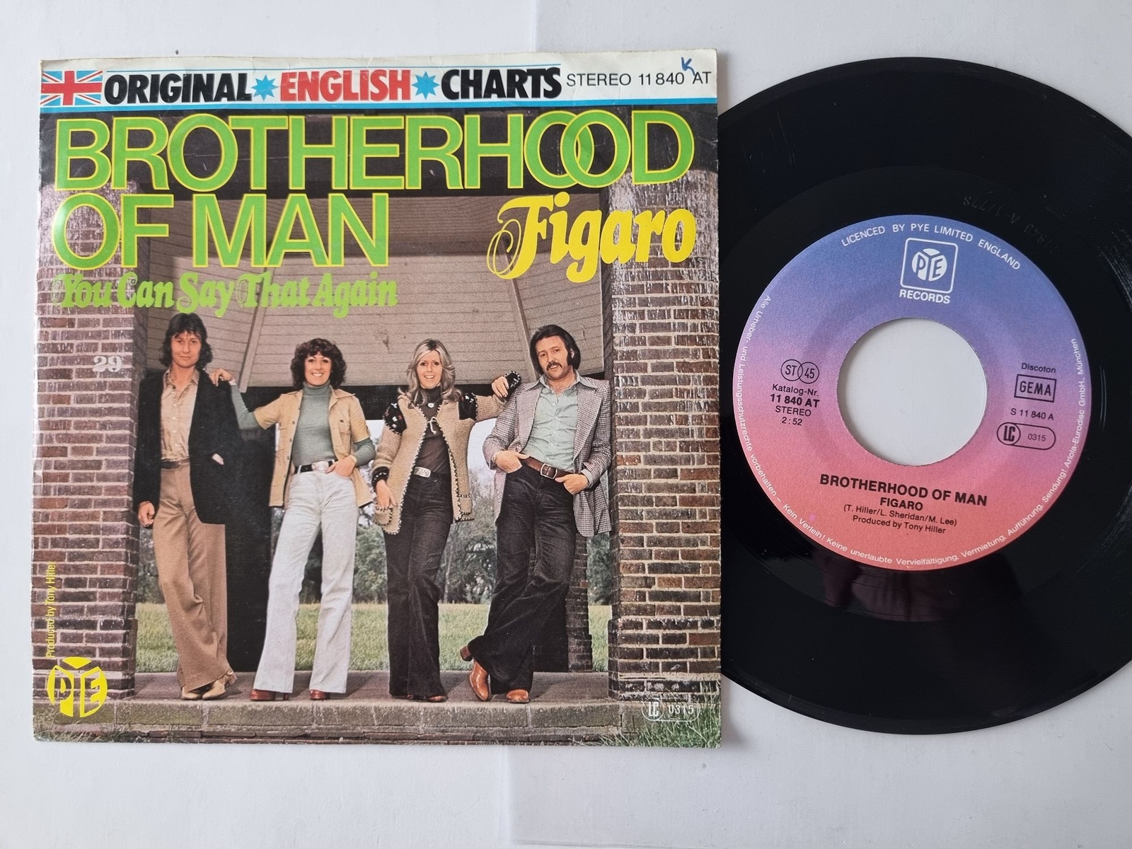 Brotherhood Of Man - Figaro 7'' Vinyl Germany