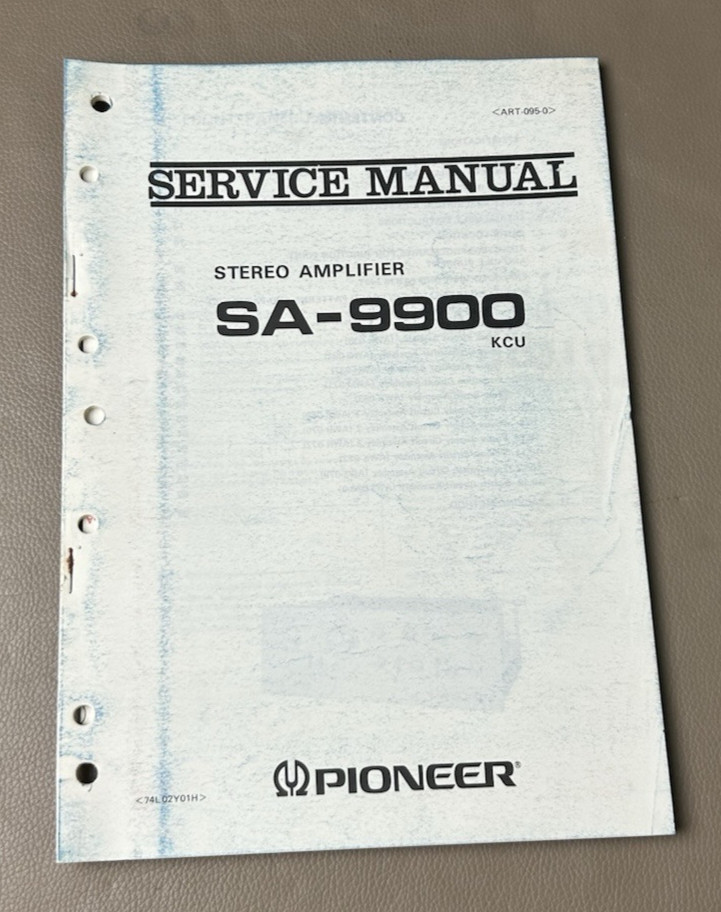Pioneer SA 9900 Stereo Amplifier service manual D-194