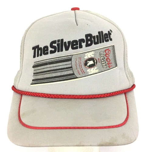 Vtg Coors Light Silver Bullet Cap Beer 