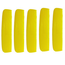 5 Pcs Hair Comb yellow Pocket Size Plastic Flexible Unbreakable