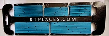 RIPLACES STRETCH SHOE LACES Blue 4 Sizes - No Lace Clips- NEW
