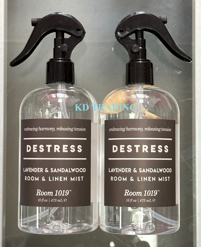 (2-Pk) Room 1019™ DESTRESS ~ ROOM LINEN MIST Refresh Spray LAVENDER ...