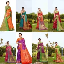 Women's Soft Silk Saree with Running Blouse Piece