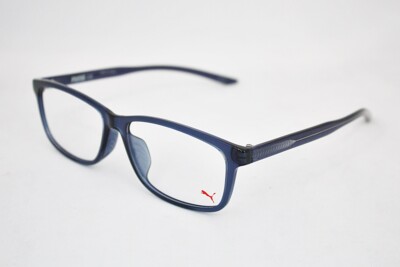 PUMA PU0185OA eyeglasses Frame 003 Blue 55mm MEN Authentic