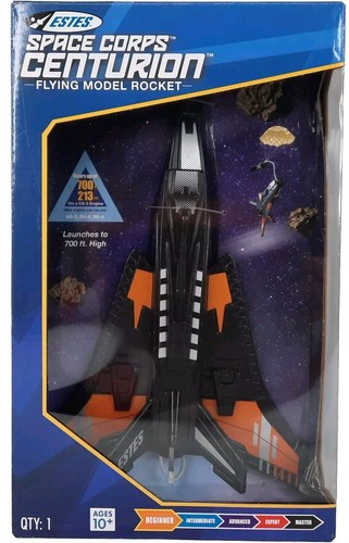 Estes Space Corps Centurion flying Model Rocket Kit #7291 DISTRESSED ...