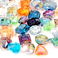 125-Glass Beads Austrian Style Crystal Faceted Bead Lot 12 - 20mm loose