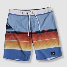  75 Quiksilver Men's Blue Boardshorts High Line Bottom Swimwear Size 29