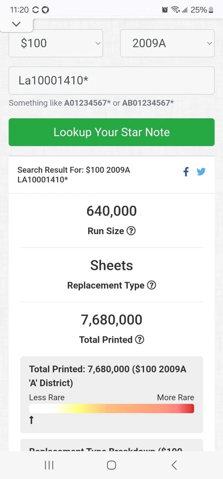 rare $100 starnote trinery 640,000 run size - Image 3 of 3