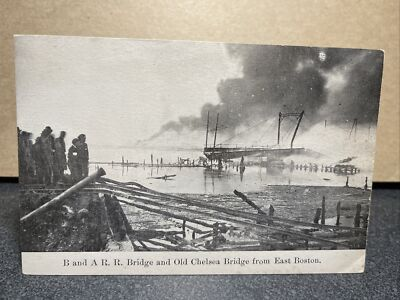 #ad #ad B And A. R. R. Bridge And Old Chelsea Bridge From East Boston Massachusetts. ￼ $11.99