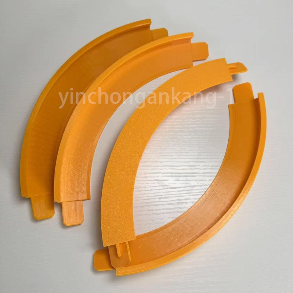 4 Pack Die Cast Hot Wheels Compatible 90 Degree High Bank Turn Curve Corner - Image 3 of 4