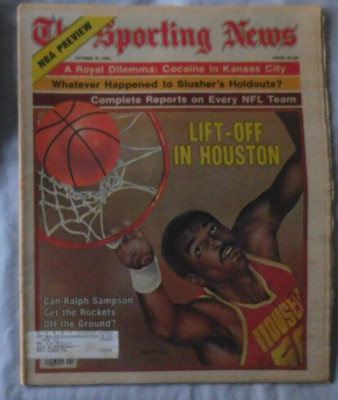 Ralph Sampson Houston Rockets NBA Preview Oct 31 1983 The Sporting News ...