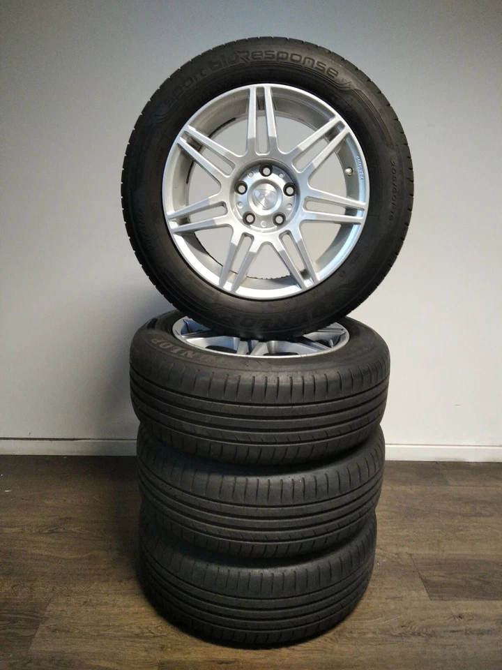 4 Sommerreifen 205 60 R16 92V inkl. Original Aluett 16" Alufelgen KBA 49300 - Bild 2 von 4