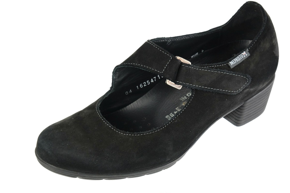 NEW MEPHISTO AIR-JET GO-WING Sz. 6.5 Mary Jane Pumps Shoes Nubuck
