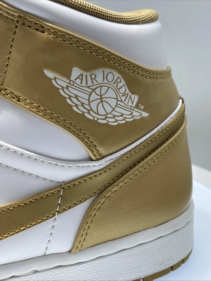 Zapatos Nike Air Jordan 1 Phat Blanco Metálico Dorado 364770-130 Para hombres Talla 10.5 Foto 3 de 4