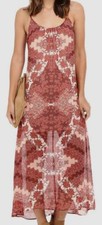 $170 Show Me Your Mumu Women's Red Turlington Sleeveless Maxi Dress Size L