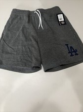 MOB Dodgers Grey Drawstring Shorts Medium