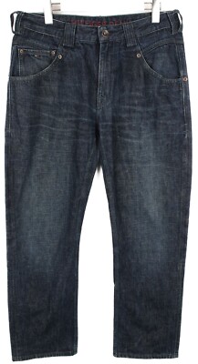 Tommy Hilfiger Denim Clanton Comfort Tapered Leg Mens Jeans W34/L32 Whiskers