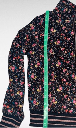 Art Class Floral Zip Jacket. Size 10/12. Pockets. - Picture 10 of 11