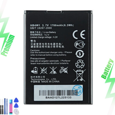 For Huawei Valiant Y301 Y301-A1 Replacement Battery HB4W1 HB4W1H 1700mAh