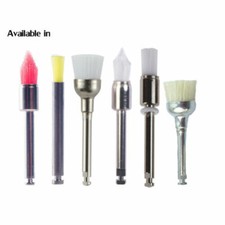 100 Pcs Dental Polishing Prophy Cup Nylon Bowl/Flat/Mane/Tapered/Micro Brushes