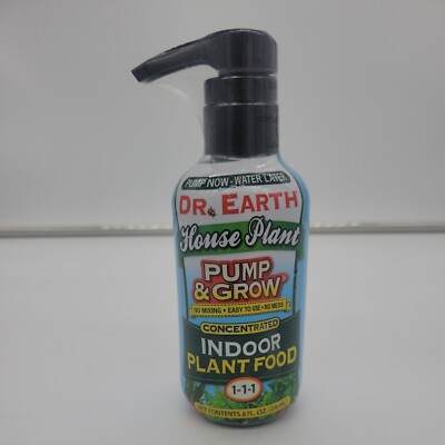 Dr. Earth 1072 Pump & Grow Liquid Concentrate Organic Plant Food, 8 Oz